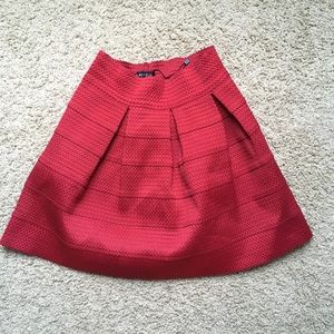NWOT Amisu red skater skirt stretchy